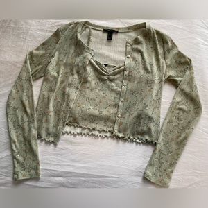 Forever 21 tank top and matching sweater